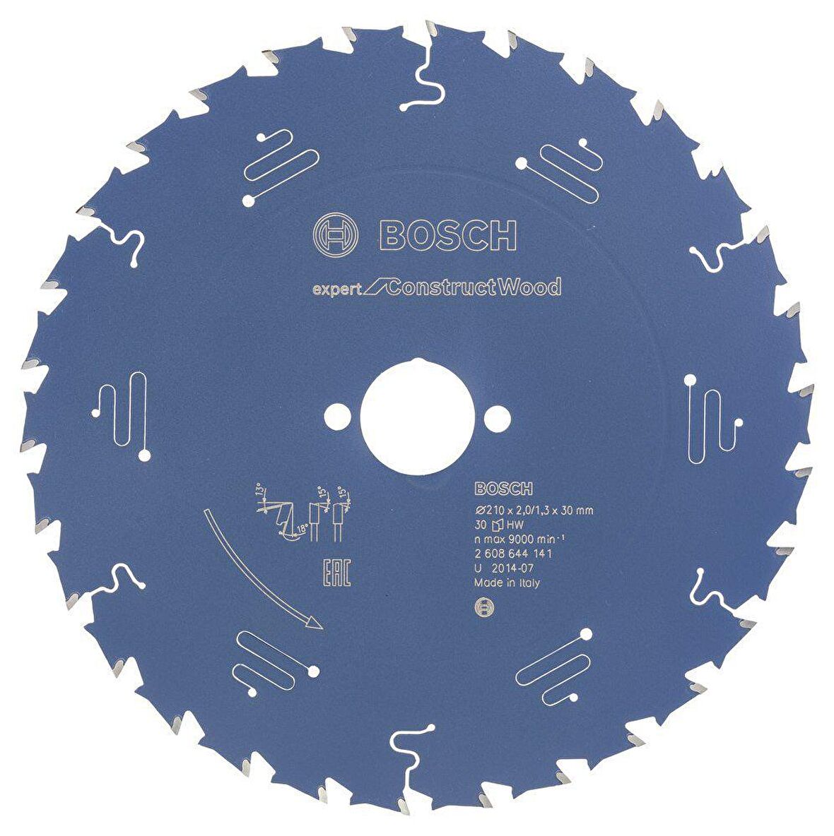 Bosch Çivili Ahşap Daire Kesme Testeresi 210*30 mm 30 Diş Expert 2608644141
